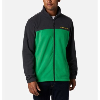 Pánské Bundy Columbia Collegiate Flanker III Fleece - Oregon Tmavě Šedé Zelene YIGQKX408